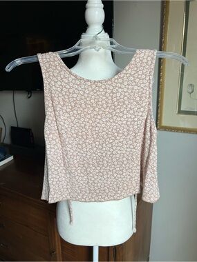 Women's Floral Scoop Neck Tank Top
